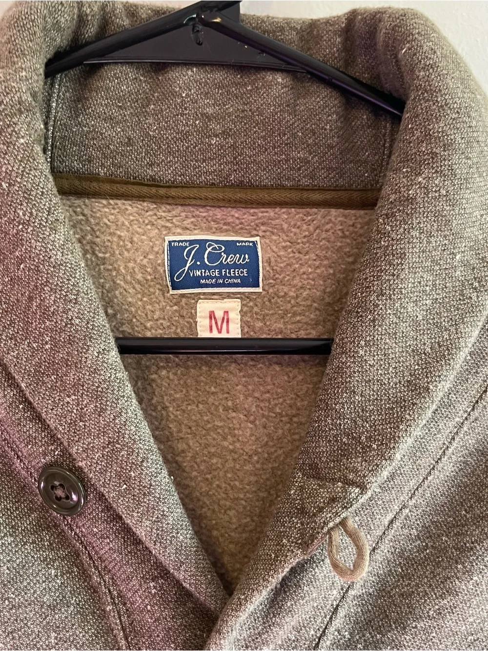 J. Crew vintage Shawl Collar Cardigan Sweater Jacket - Heather Gray